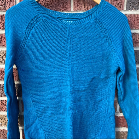 Sonoma Teal Blue Knitted Boat Neck Sweater - Picture 2 of 3